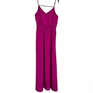 The Limited Fuchsia Spaghetti Strap Maxi Dress